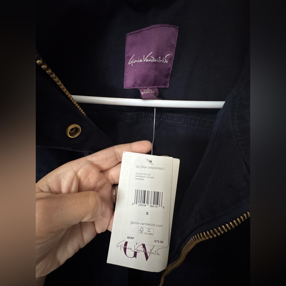 Gloria Vanderbilt Anorak Utility Jacket NEW - Picture 2 of 3